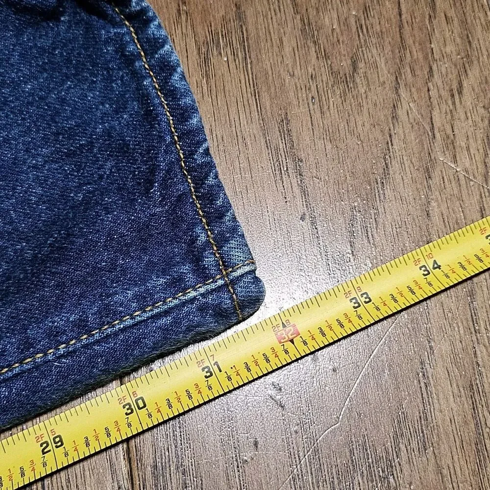 Vtg 90s Levis 501 XX 17501 0115 Womens Denim Jeans Size 9 Blue Made In USA 26x32 - Picture 12 of 15